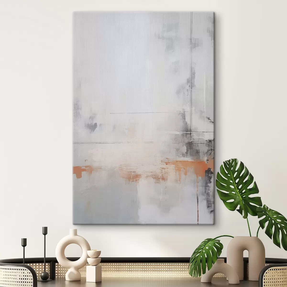 Obraz Moderní abstrakce s imitací opotřebované textury Č. s45451