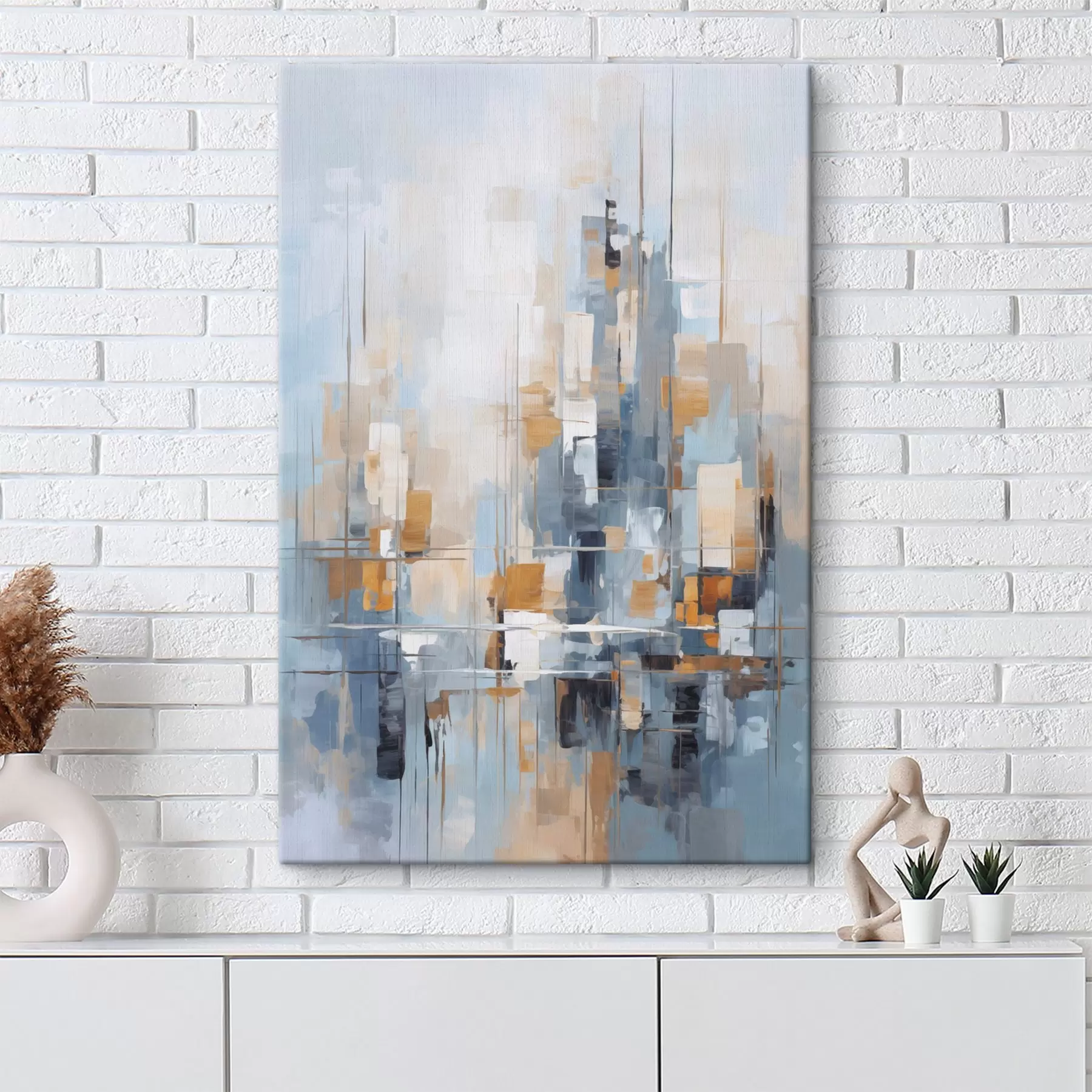 Obraz Abstrakce imitující tahy štětcem Č. s45455