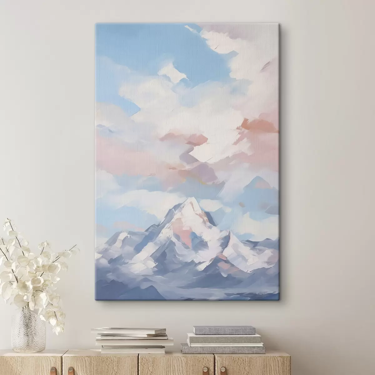 Obraz Hora na pozadí oblohy s mraky Č. s45458