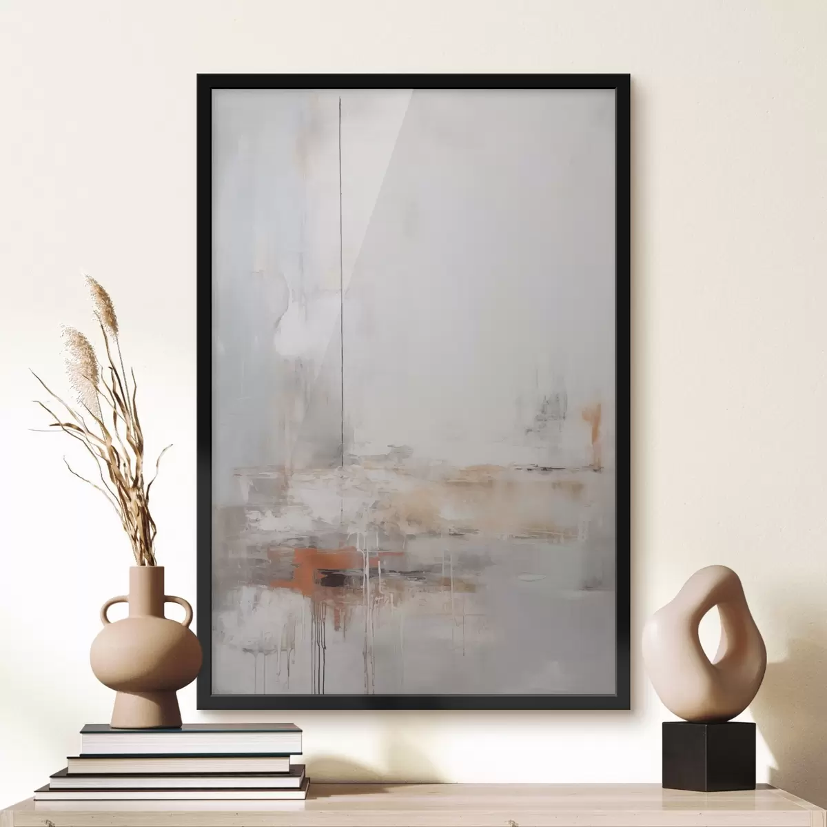 Poster Moderní abstrakce s imitací opotřebované textury f45452