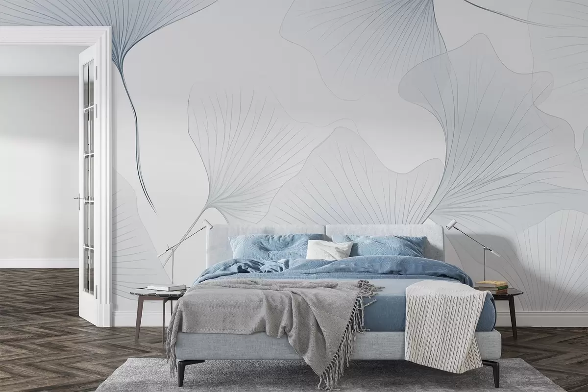 Fototapet Průhledné listy ginkga w04433