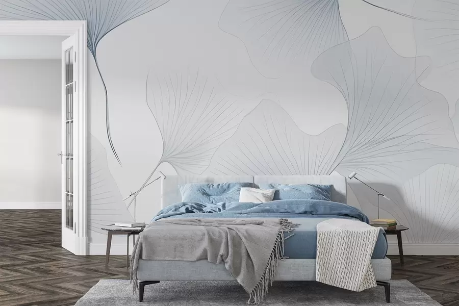 Fototapet Průhledné listy ginkga w04433