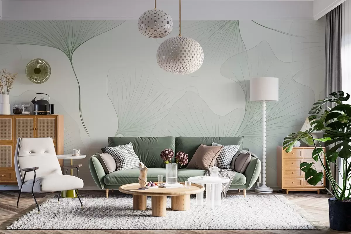 Fototapet Průhledné listy ginkga w04433v2