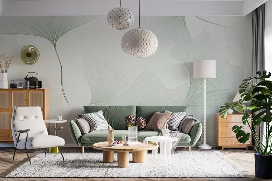 Fototapet Průhledné listy ginkga w04433v2