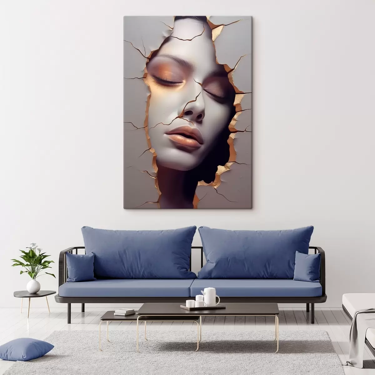 Obraz Tvář v trhlinách Č. s45461