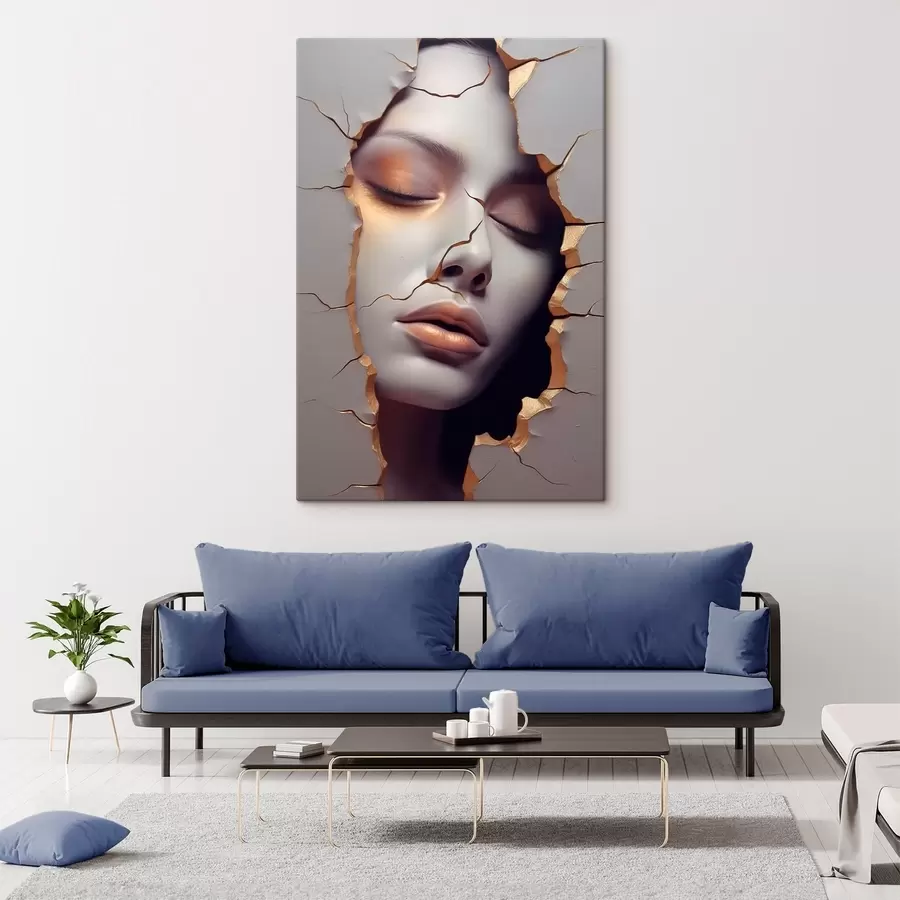 Obraz Tvář v trhlinách Č. s45461