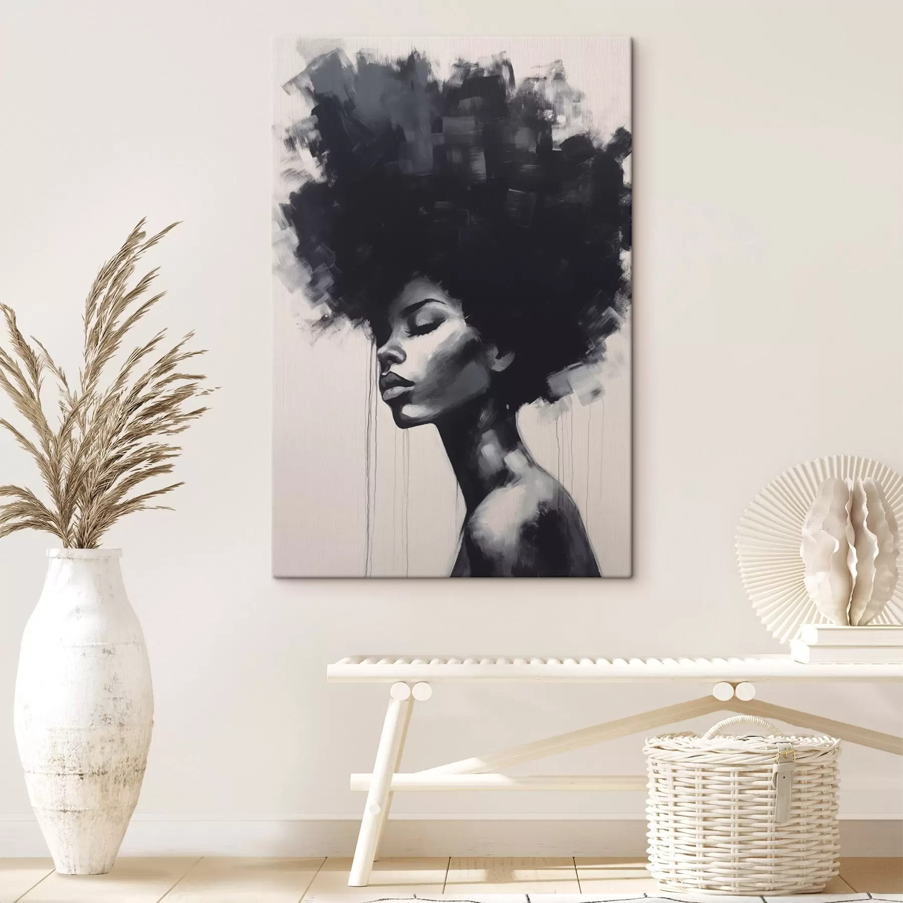 Obraz Abstraktní ženský portrét Č. s45464