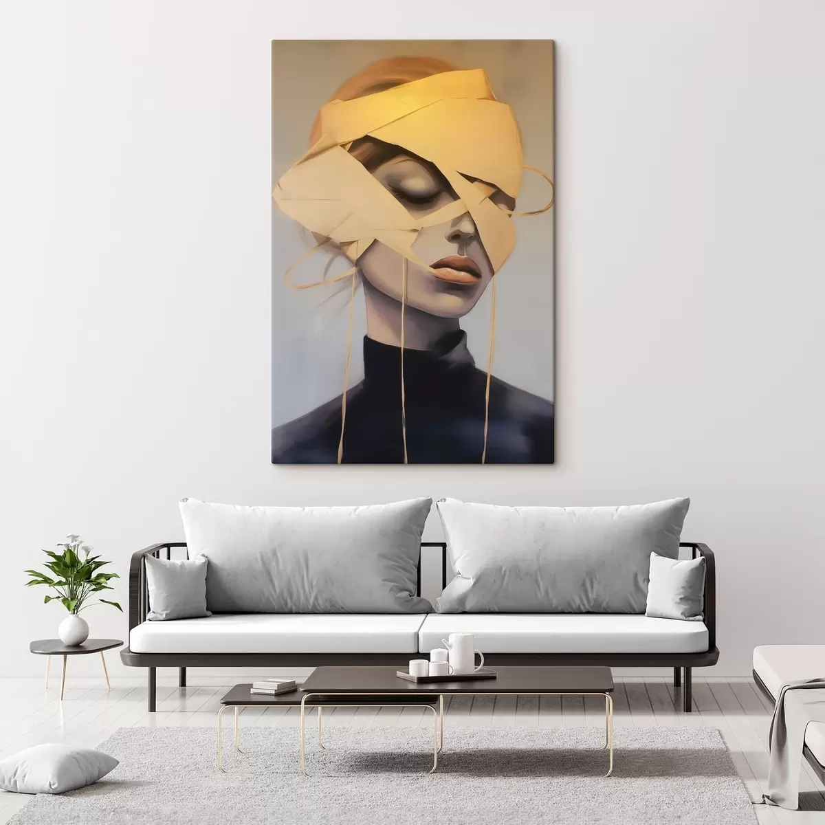 Obraz Ženský portrét s obvazem Č. s45472