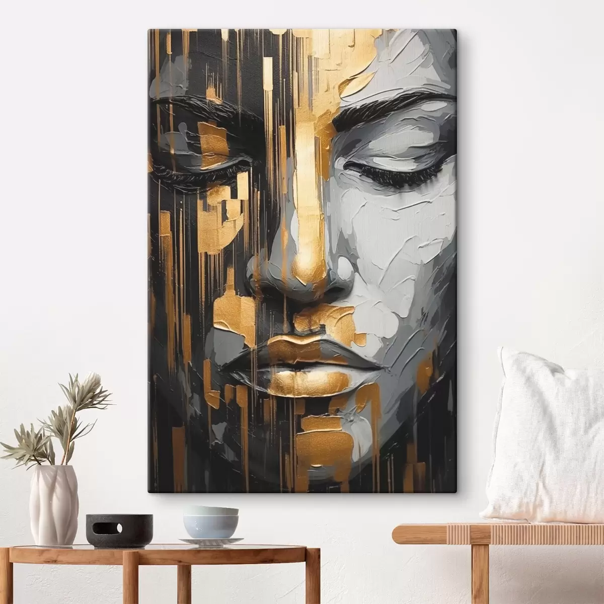 Obraz Abstraktní ženský portrét Č. s45475