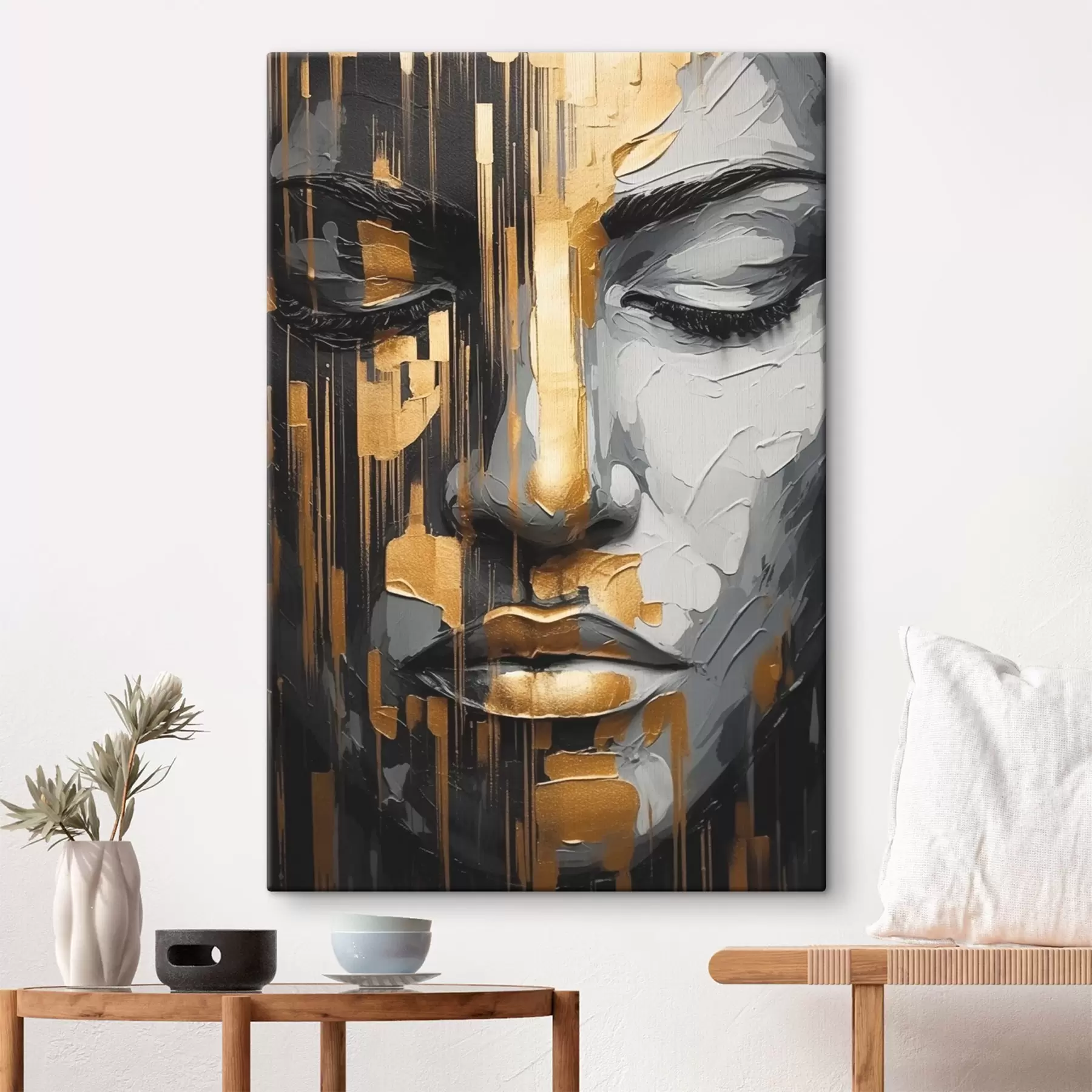 Obraz Abstraktní ženský portrét Č. s45475