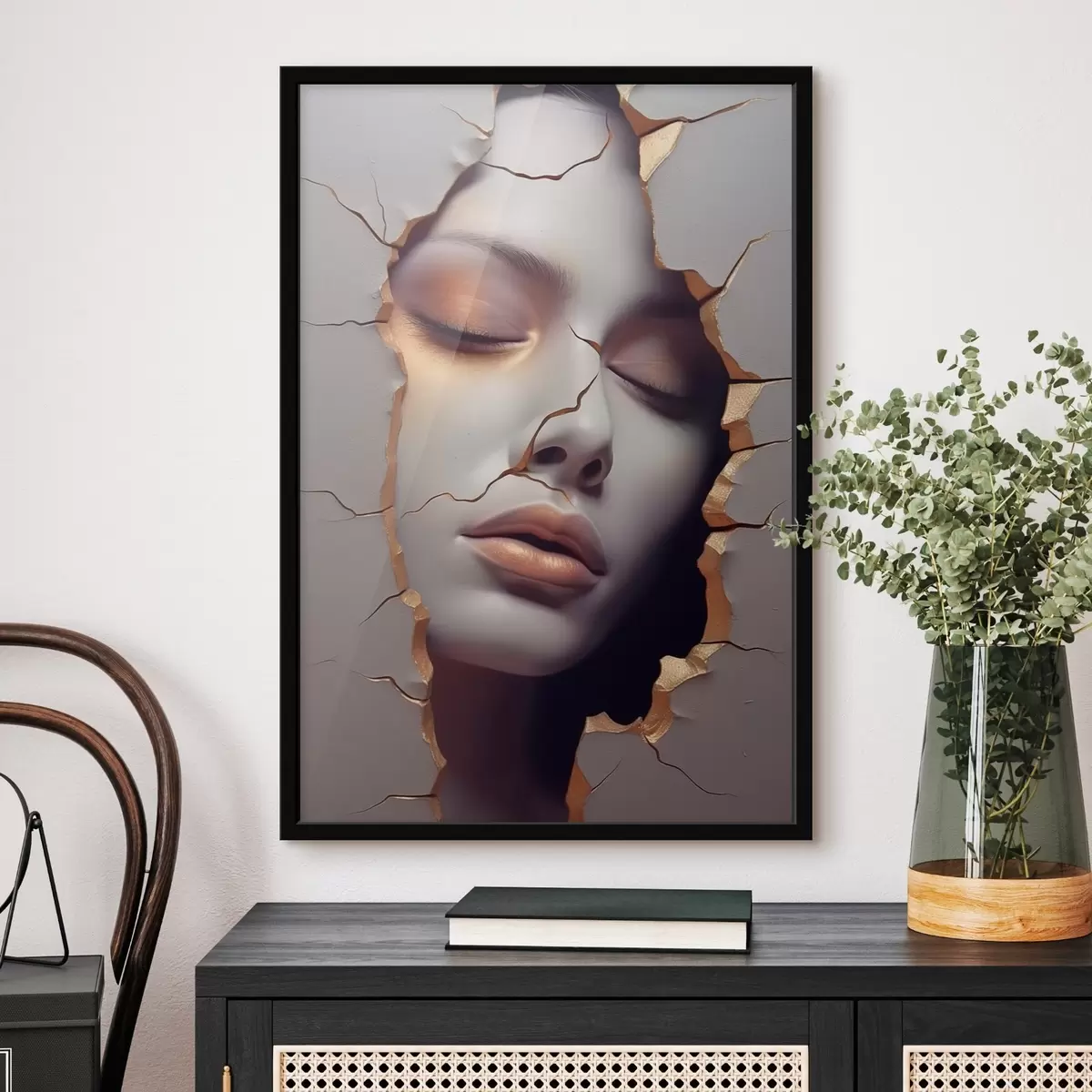 Poster Tvář v trhlinách f45461