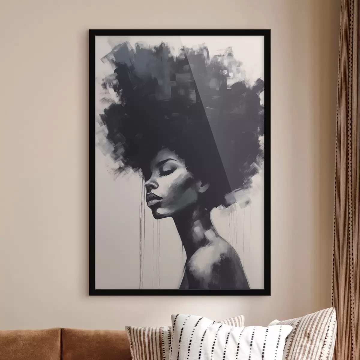 Poster Abstraktní ženský portrét f45464