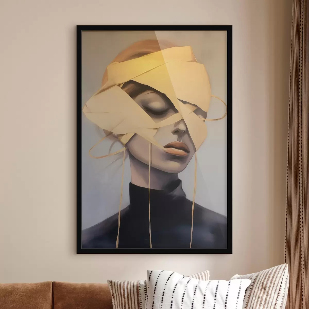 Poster Ženský portrét s obvazem f45472