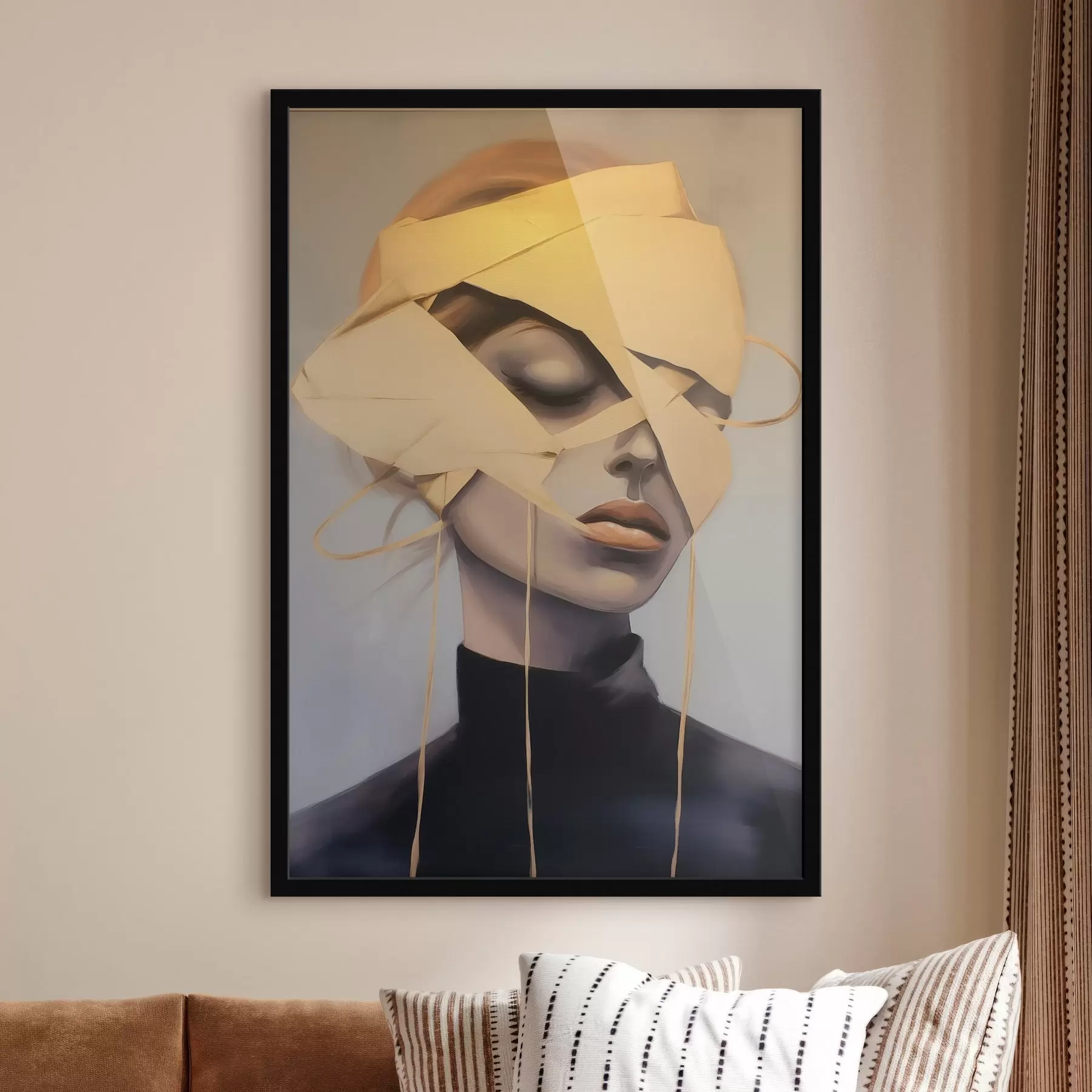 Fototapet Ženský portrét s obvazem f45472