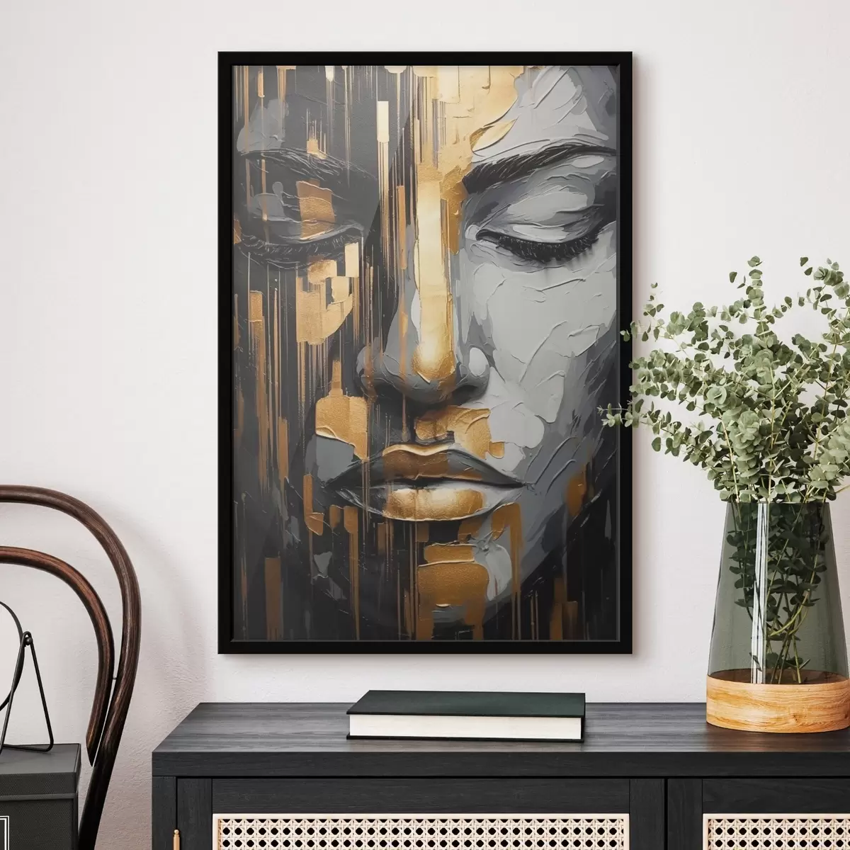 Poster Abstraktní ženský portrét f45475