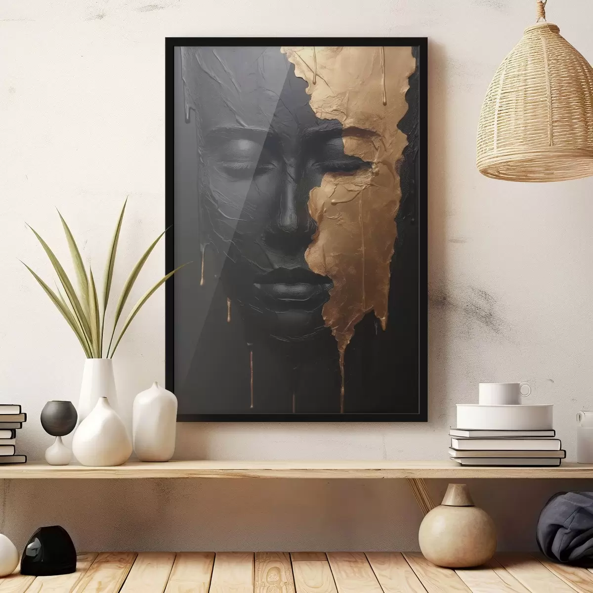 Poster Abstraktní ženský portrét f45480