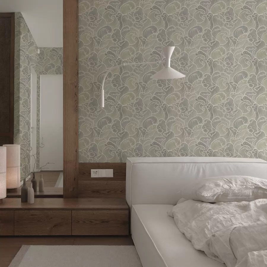 Fototapet Abstraktní vlny v pastelových tónech a00285