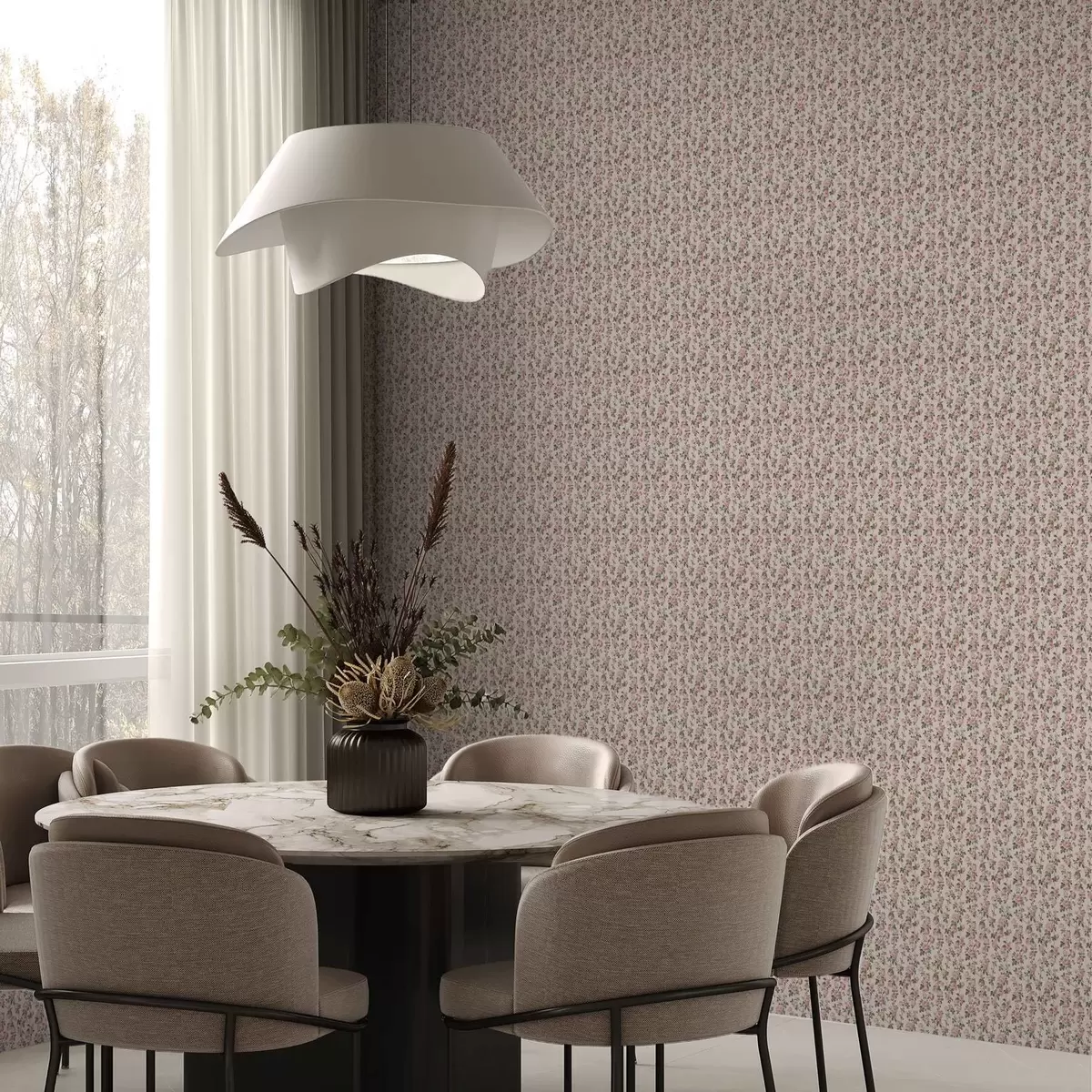 Tapety Růžové růže na béžovém pozadí a00346