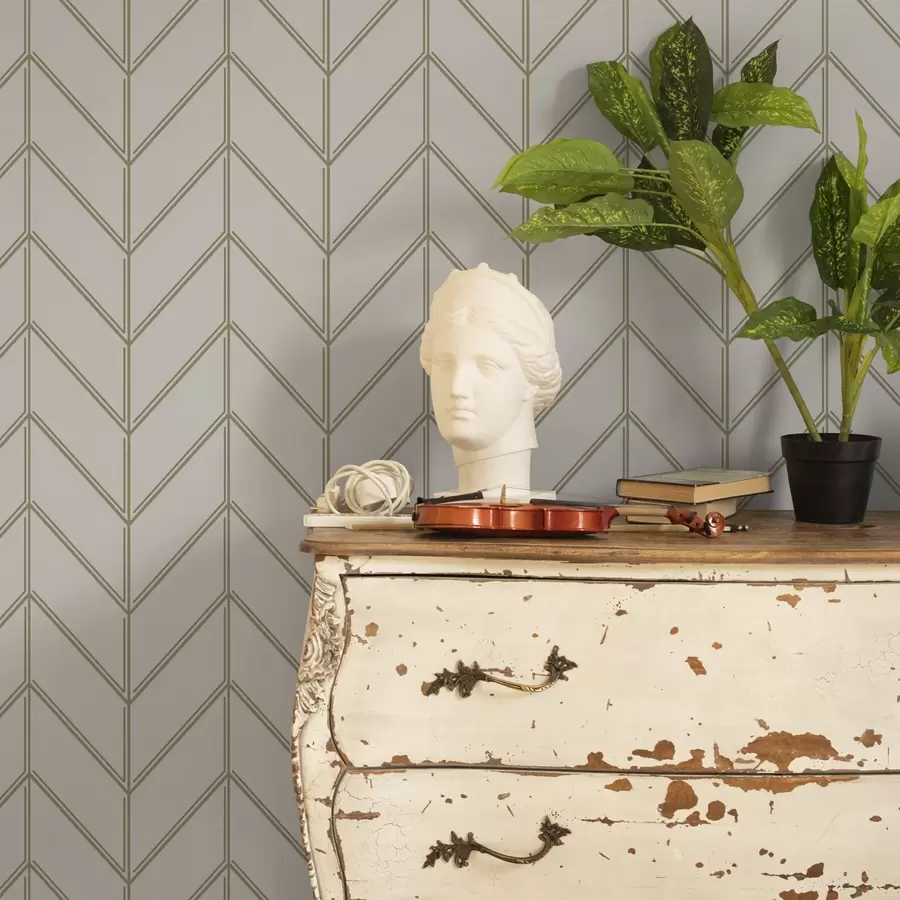 Fototapet Geometrie v podobě jedlí s dvojitými liniemi a00488