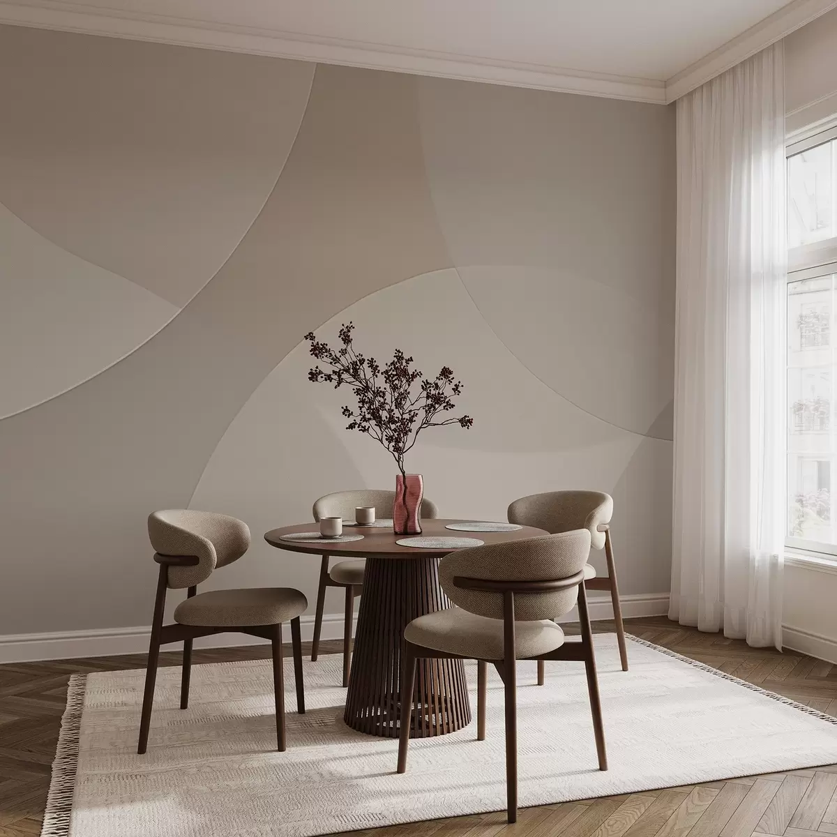 Fototapet Abstraktní kruhy w04439