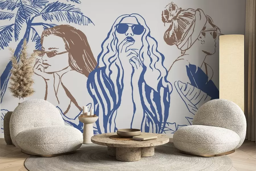 Fototapet Dívky w04463