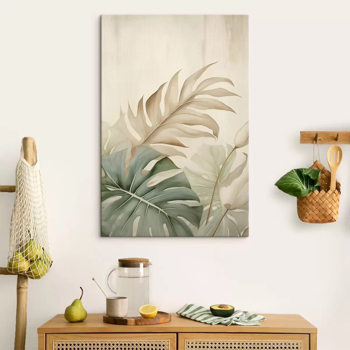 Obraz Tropické listy na světlém pozadí Č. s45617