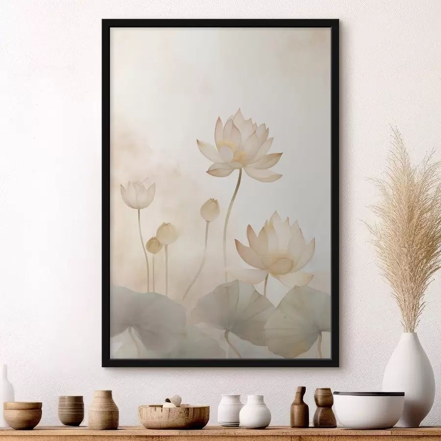 Fototapet Lehké lotosové květiny f45612