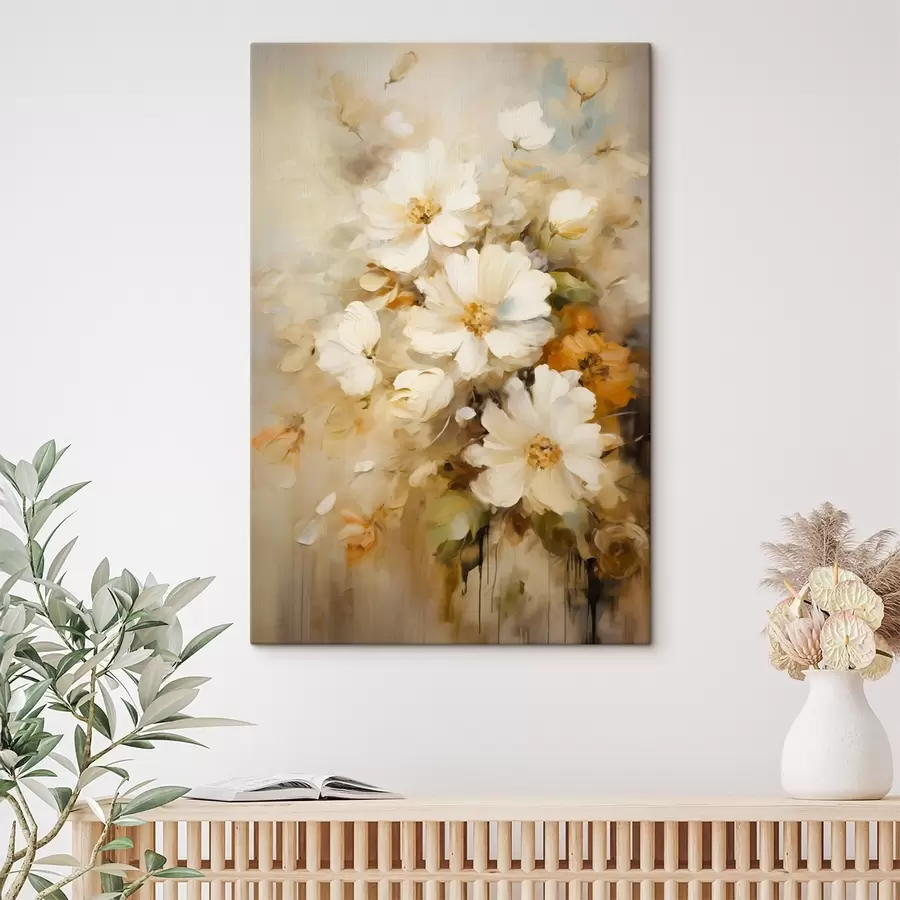 Obraz Složení v pastelových béžových a hnědých tónech Č. s45534