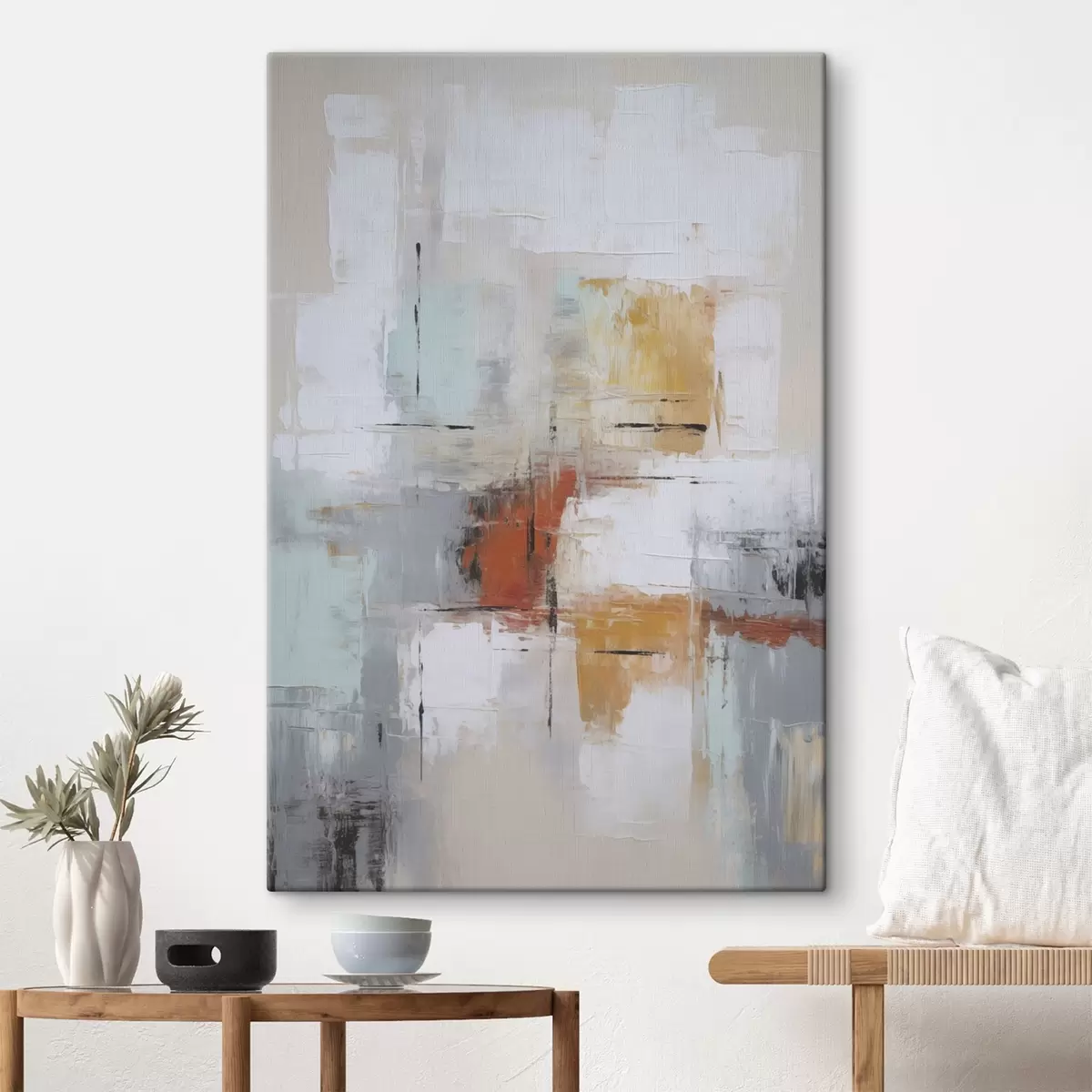 Obraz Abstrakce imitující malbu a oděrky Č. s45634