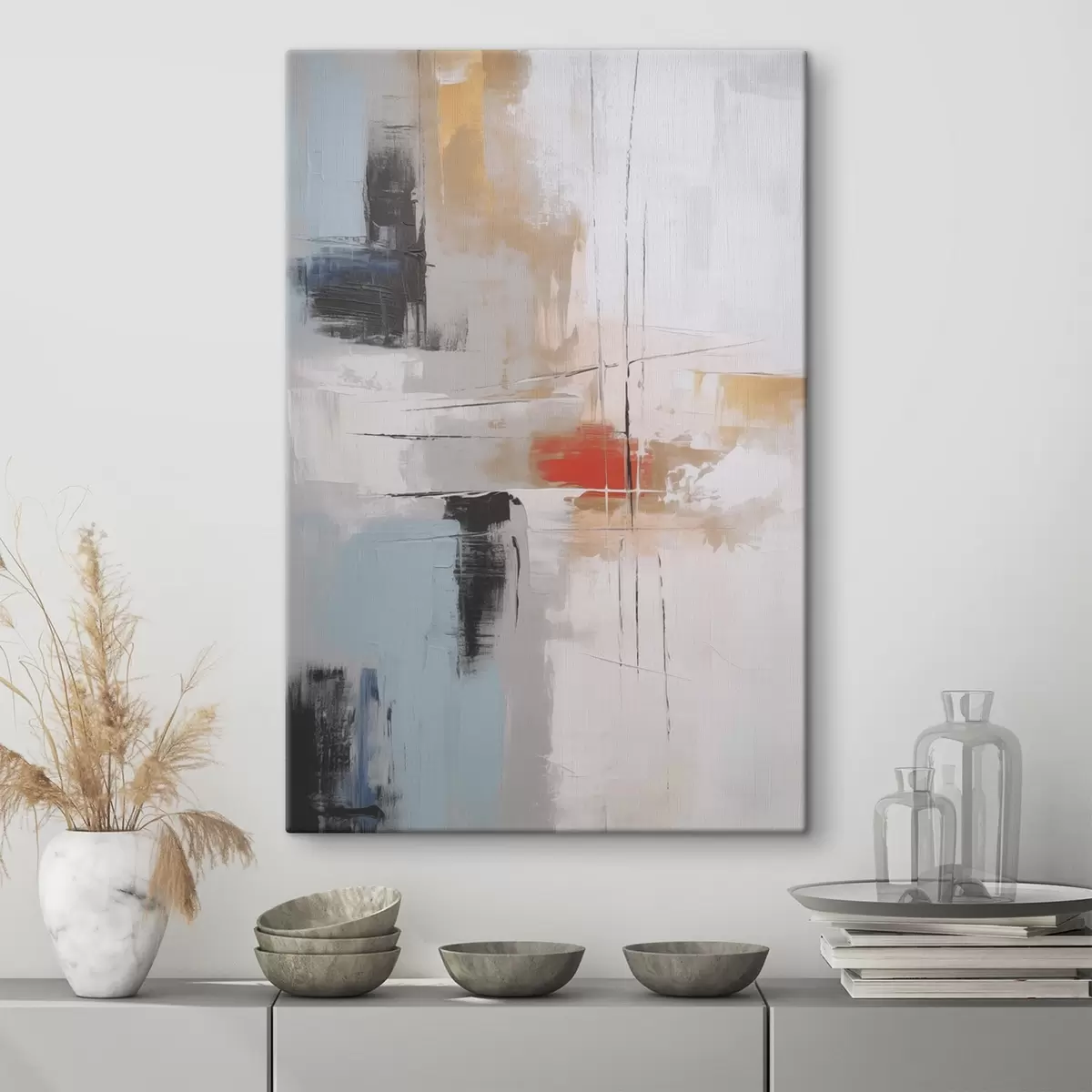 Obraz Abstrakce imitující malbu a oděrky Č. s45635