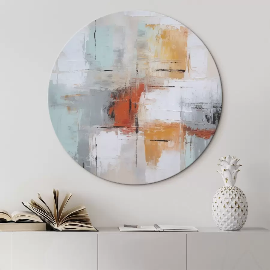 Obraz Abstrakce imitující malbu a oděrky Č. r45634