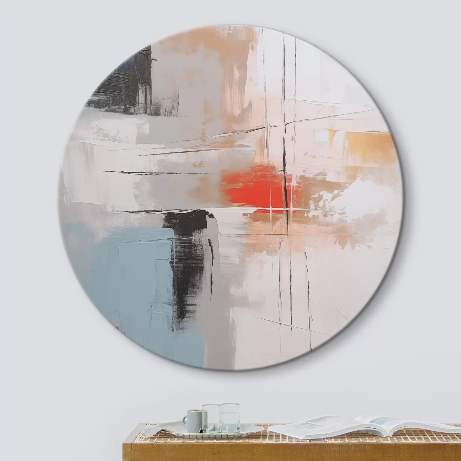 Obraz Abstrakce imitující malbu a oděrky Č. r45635