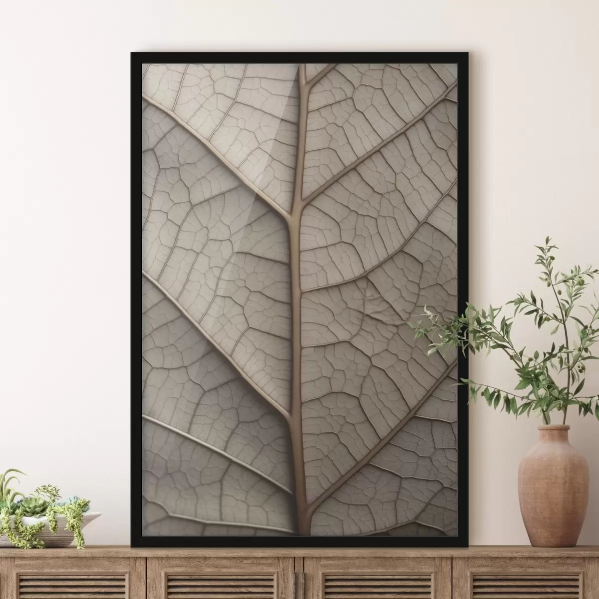 Poster Suchý list s žilkami f45604