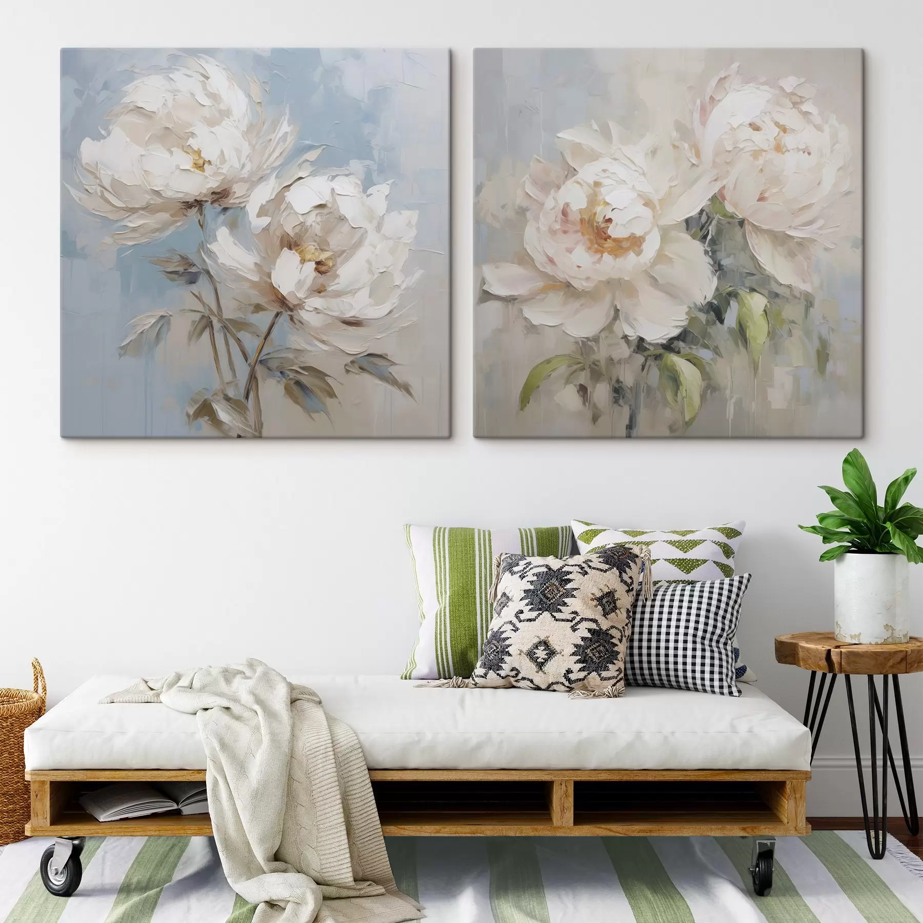 Obraz Malba imitující pivoňky Č. m00665