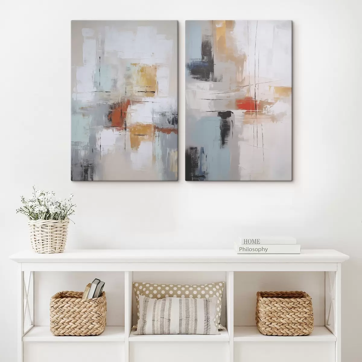 Obraz Abstrakce imitující malbu a oděrky Č. m00667