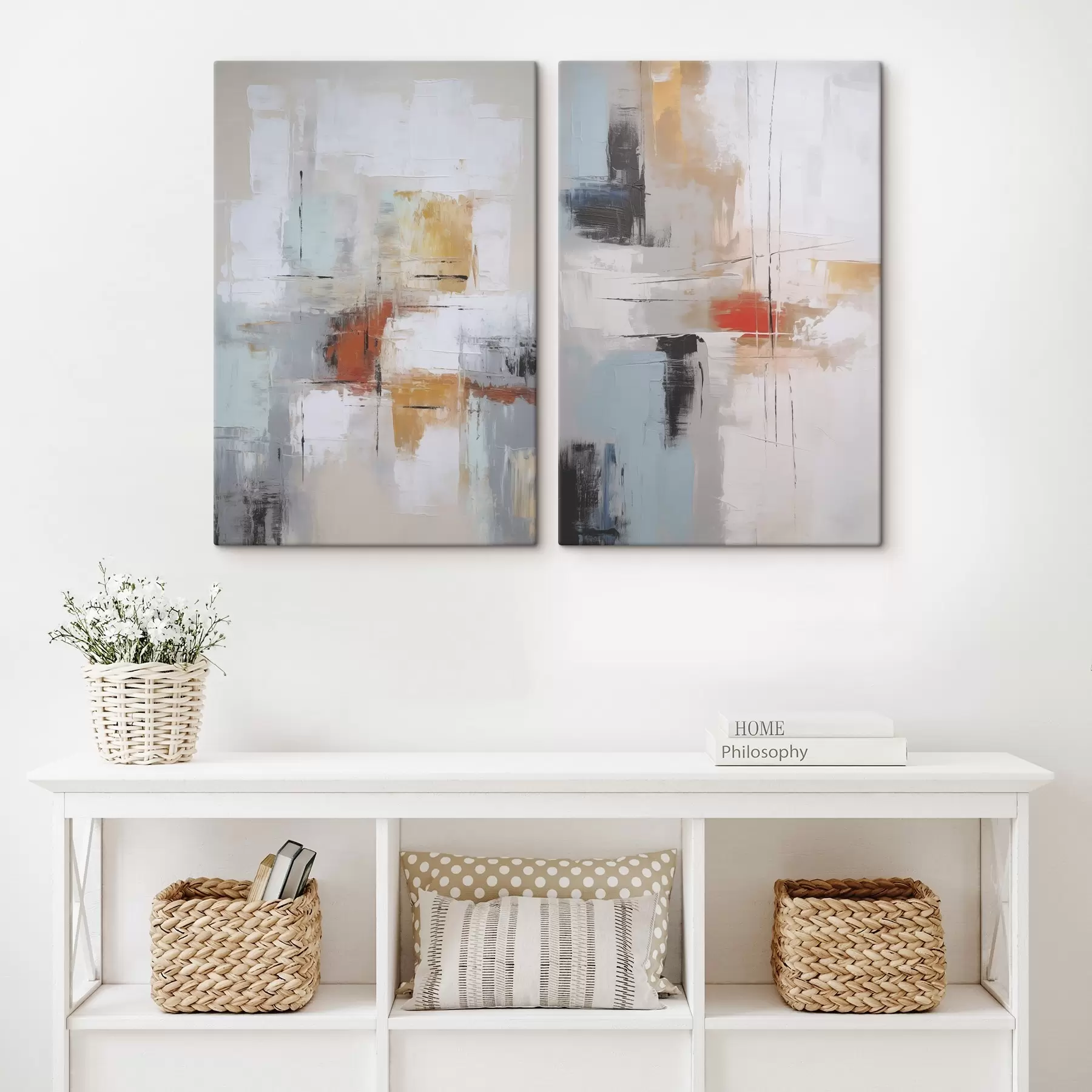 Obraz Abstrakce imitující malbu a oděrky Č. m00667