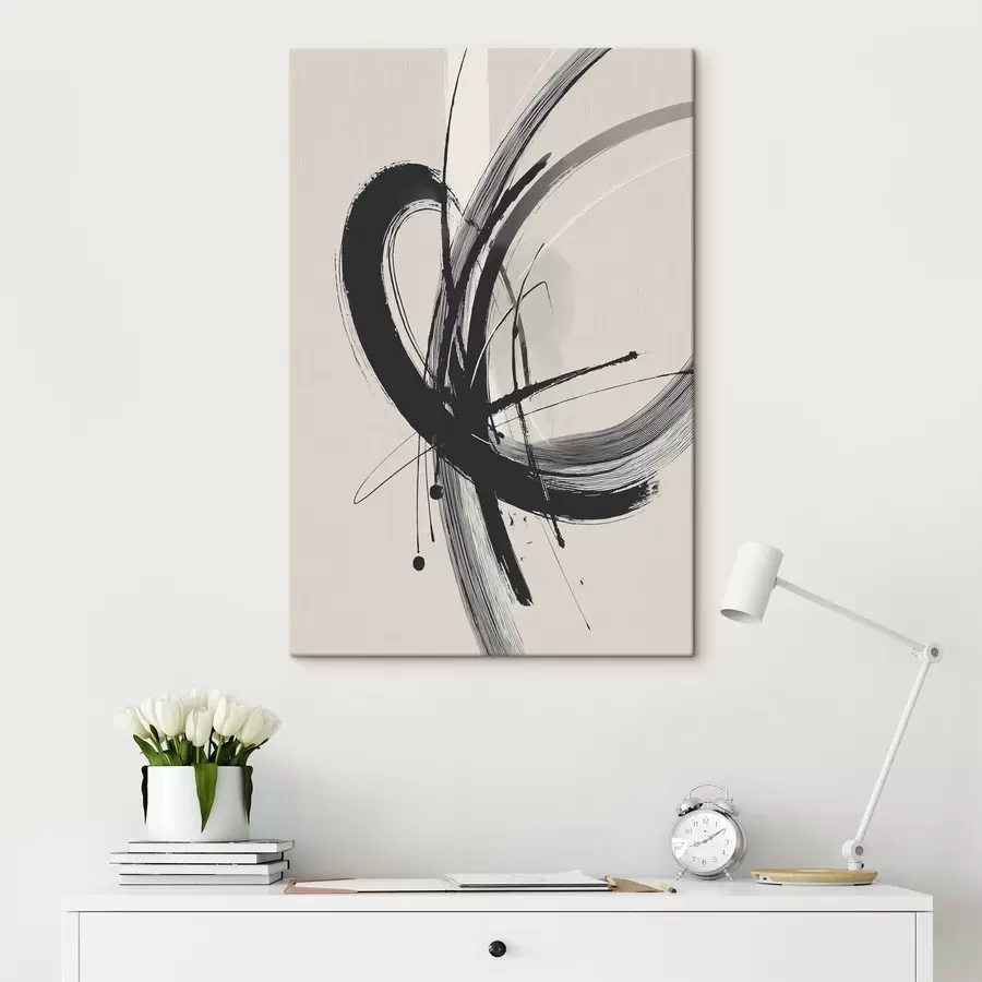 Obraz Abstraktní minimalistické tahy štětcem Č. s45582