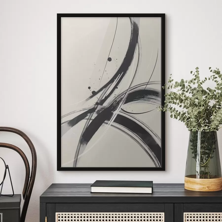 Fototapet Abstraktní minimalistické tahy štětcem f45583