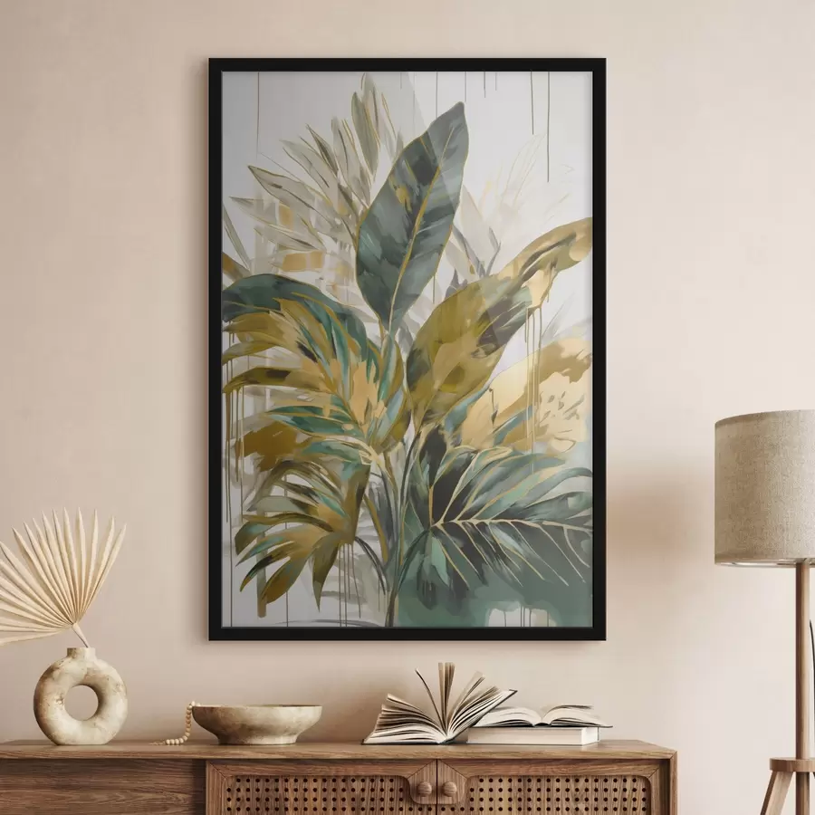 Fototapet Abstraktní tropické listy f45589