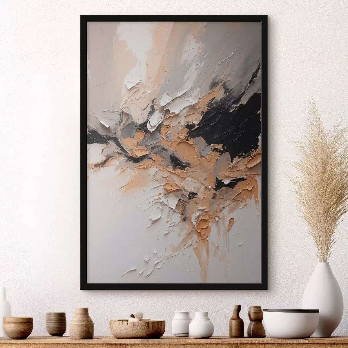 Poster Abstraktní textura s tahy barvy f45619