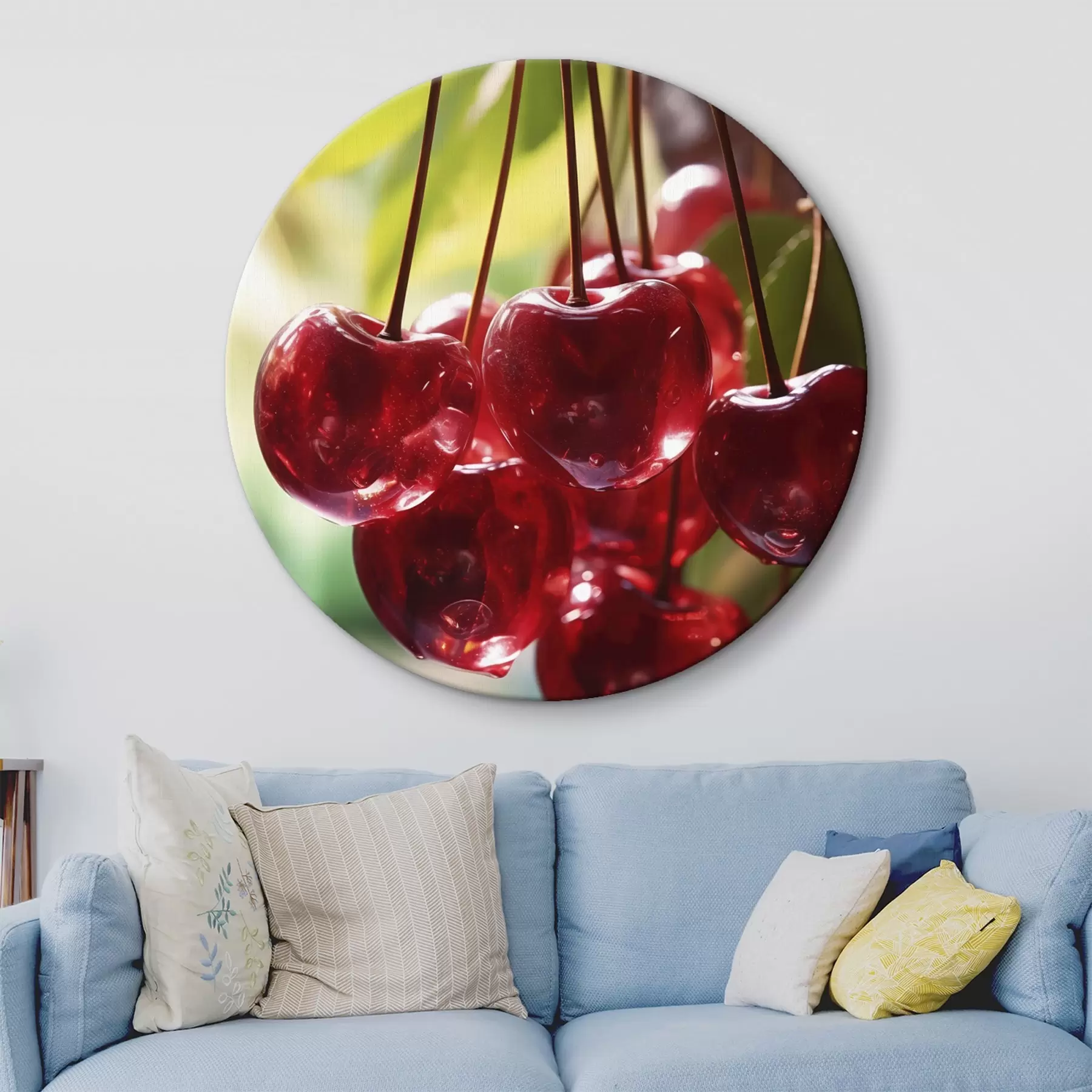 Obraz Zářivě červené třešně na slunci Č. r45498