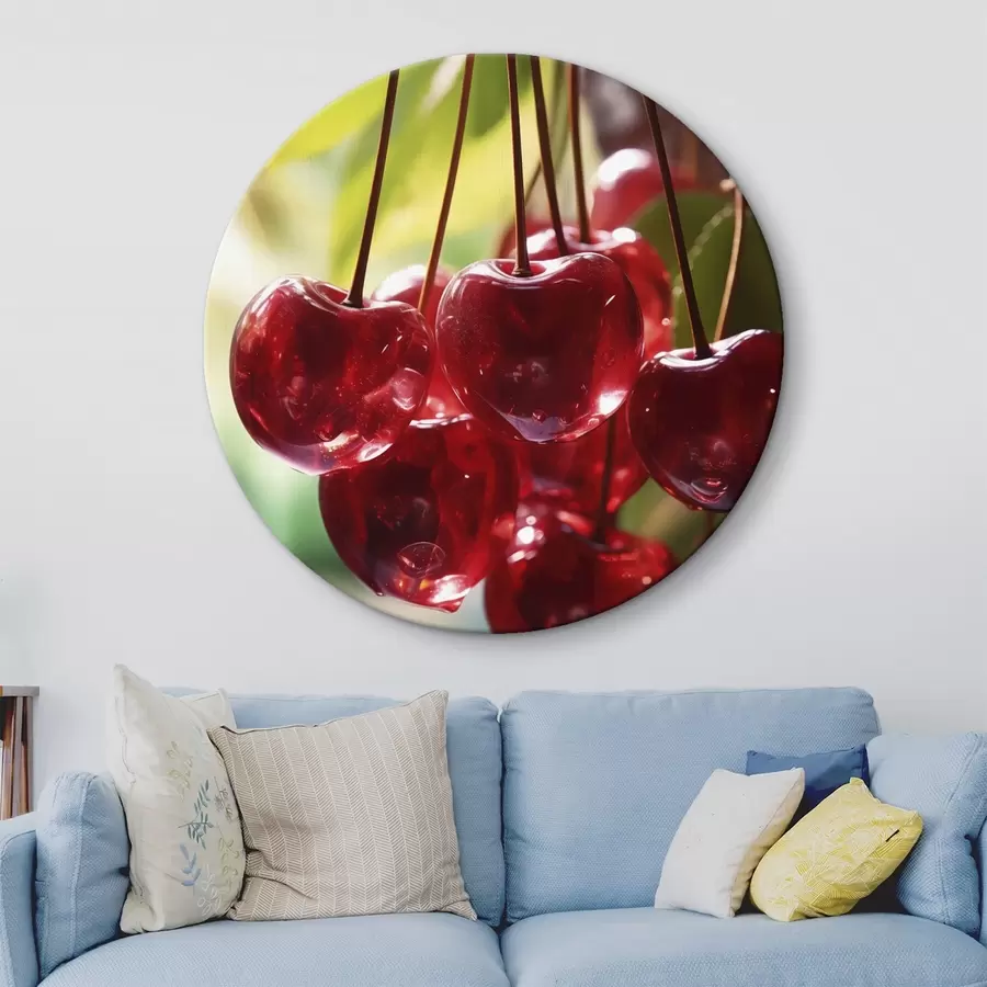 Obraz Zářivě červené třešně na slunci Č. r45498