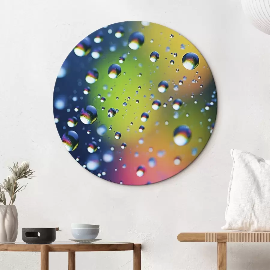 Obraz Barevné odrazy v kapkách vody Č. r45522