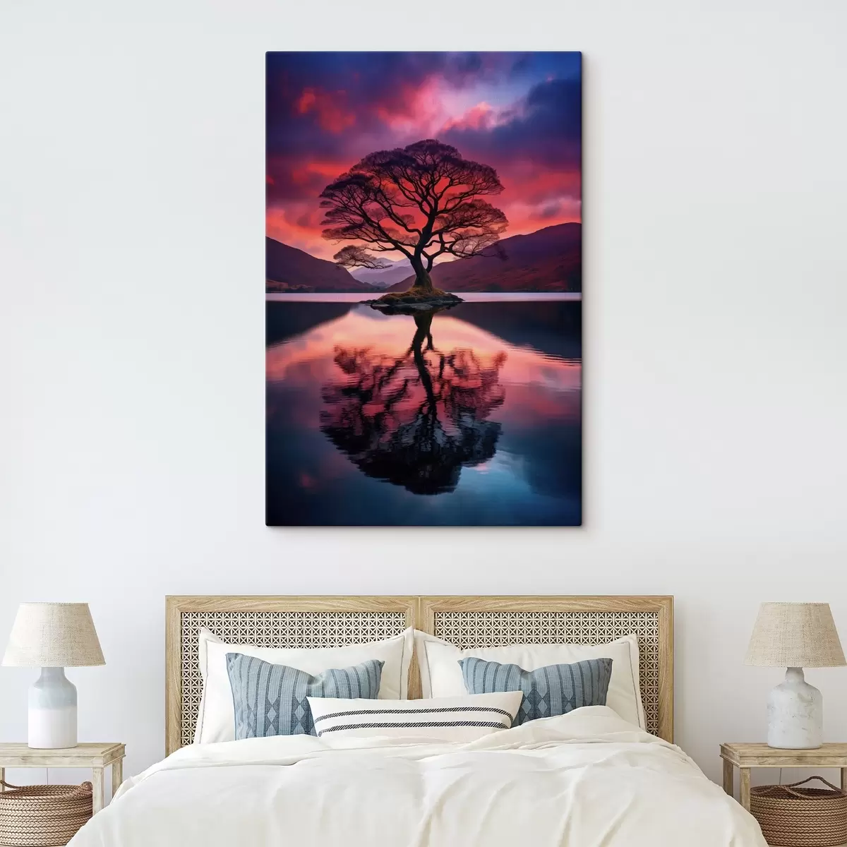 Obraz Velký strom při západu slunce Č. s45504