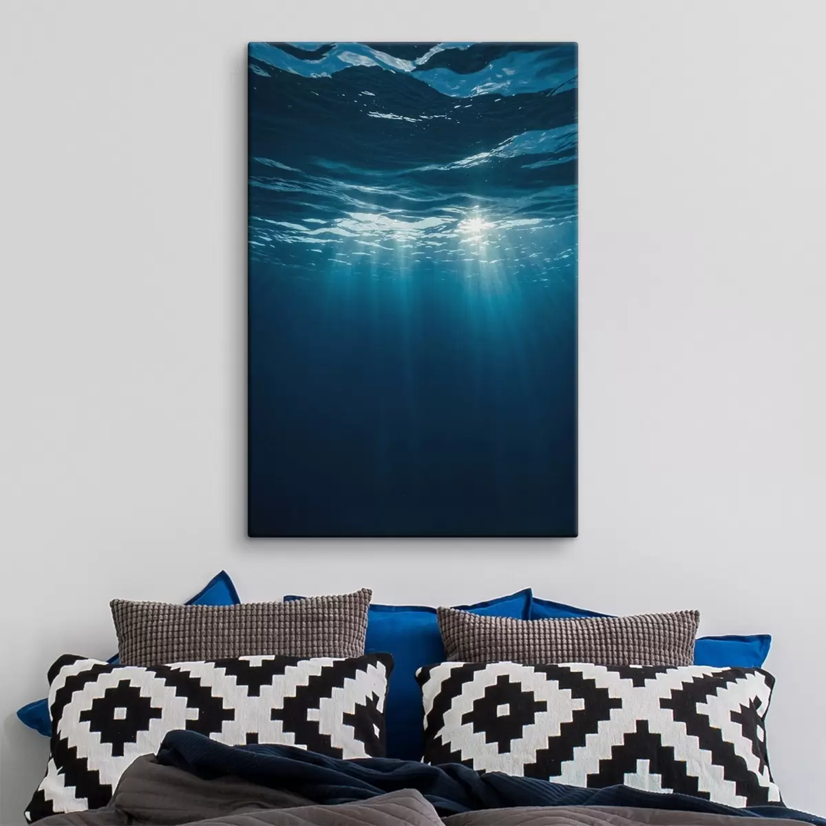 Obraz Sluneční paprsky pod vodní hladinou Č. s45625