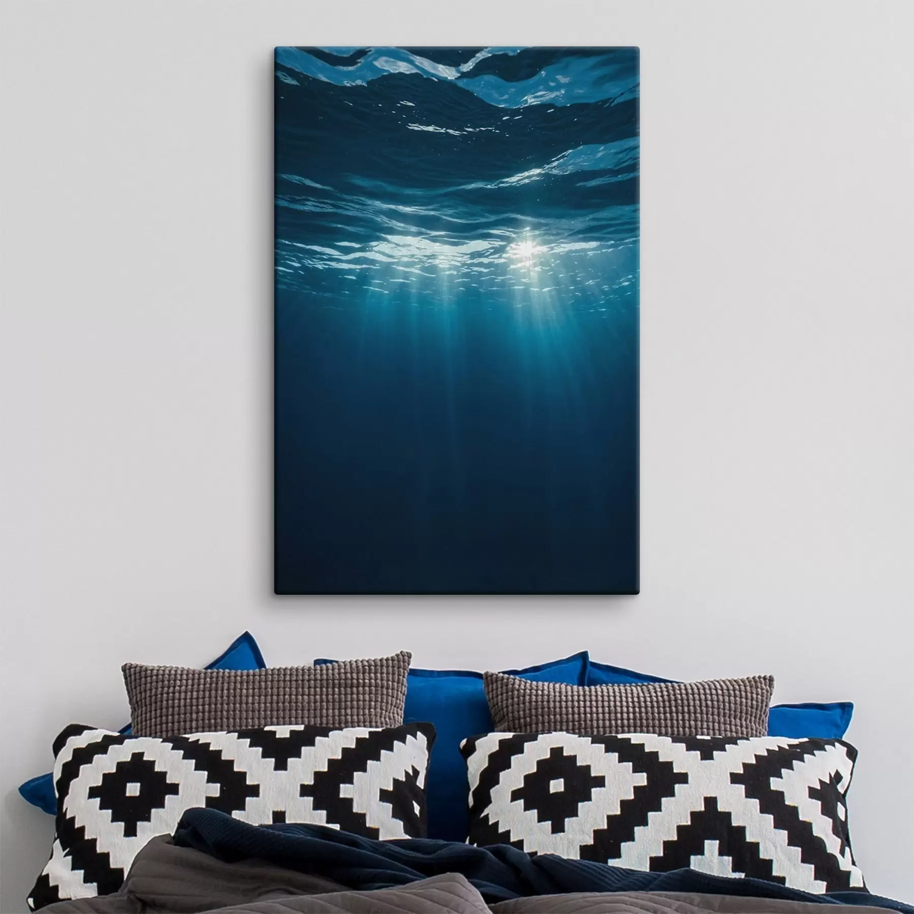 Obraz Sluneční paprsky pod vodní hladinou Č. s45625