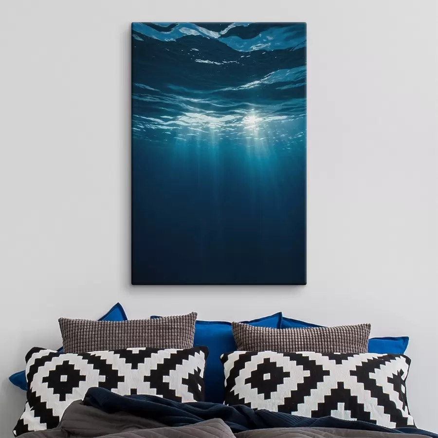 Obraz Sluneční paprsky pod vodní hladinou Č. s45625