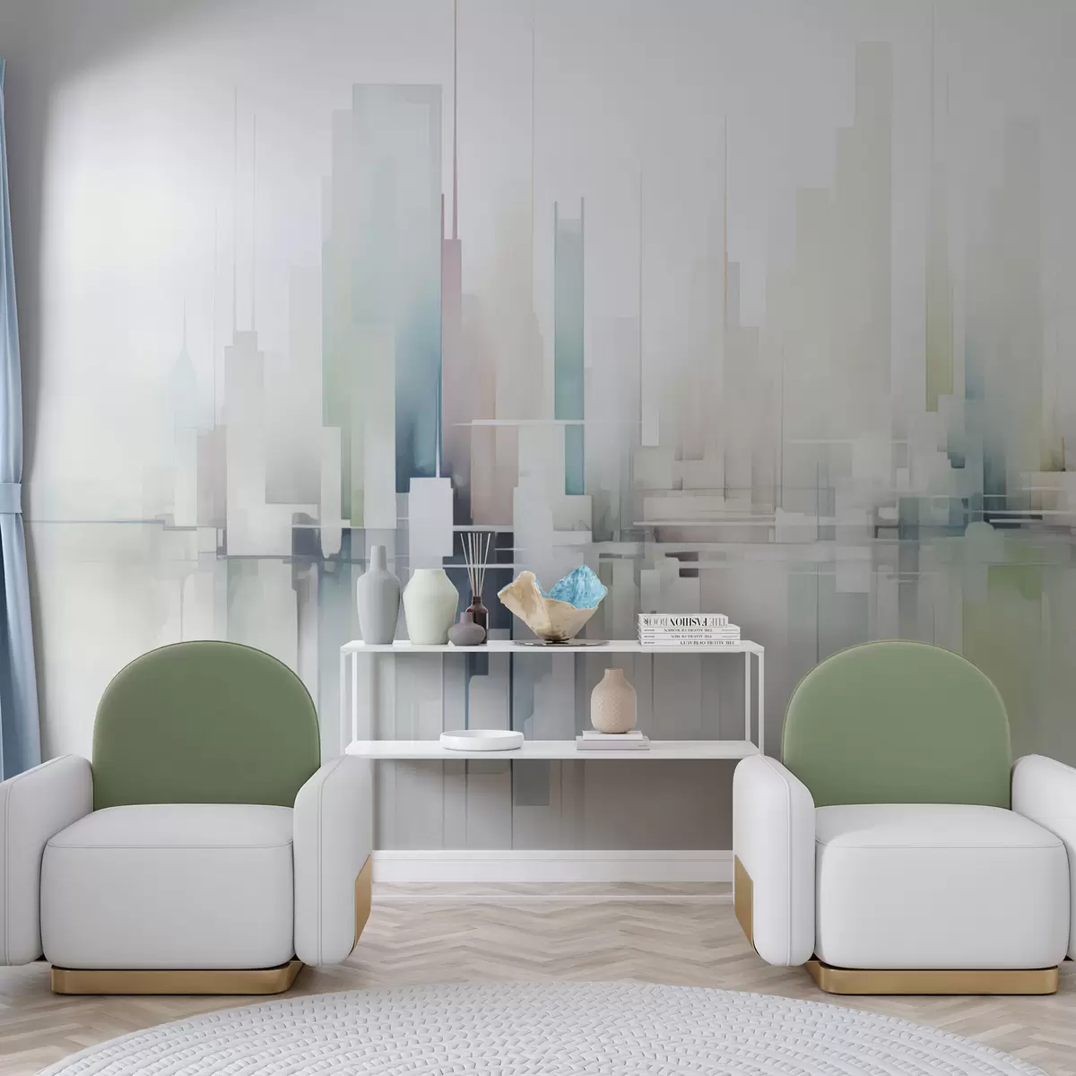 Fototapet Abstraktní město w04488