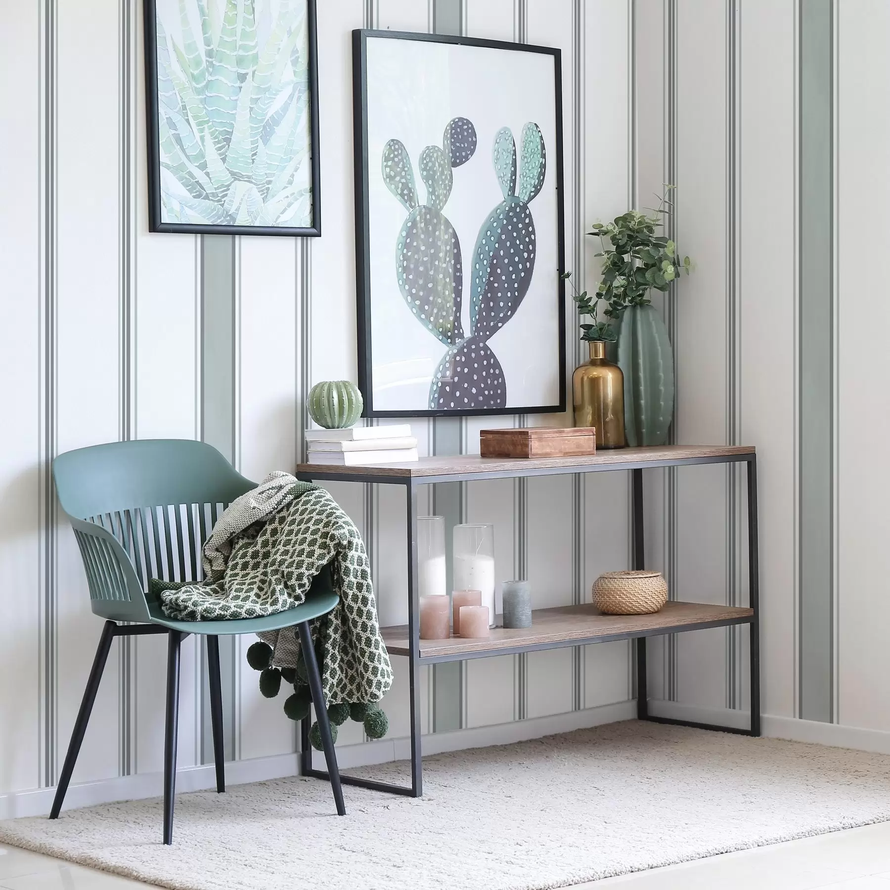 Fototapet Široké pruhy v šedomodré paletě a00516