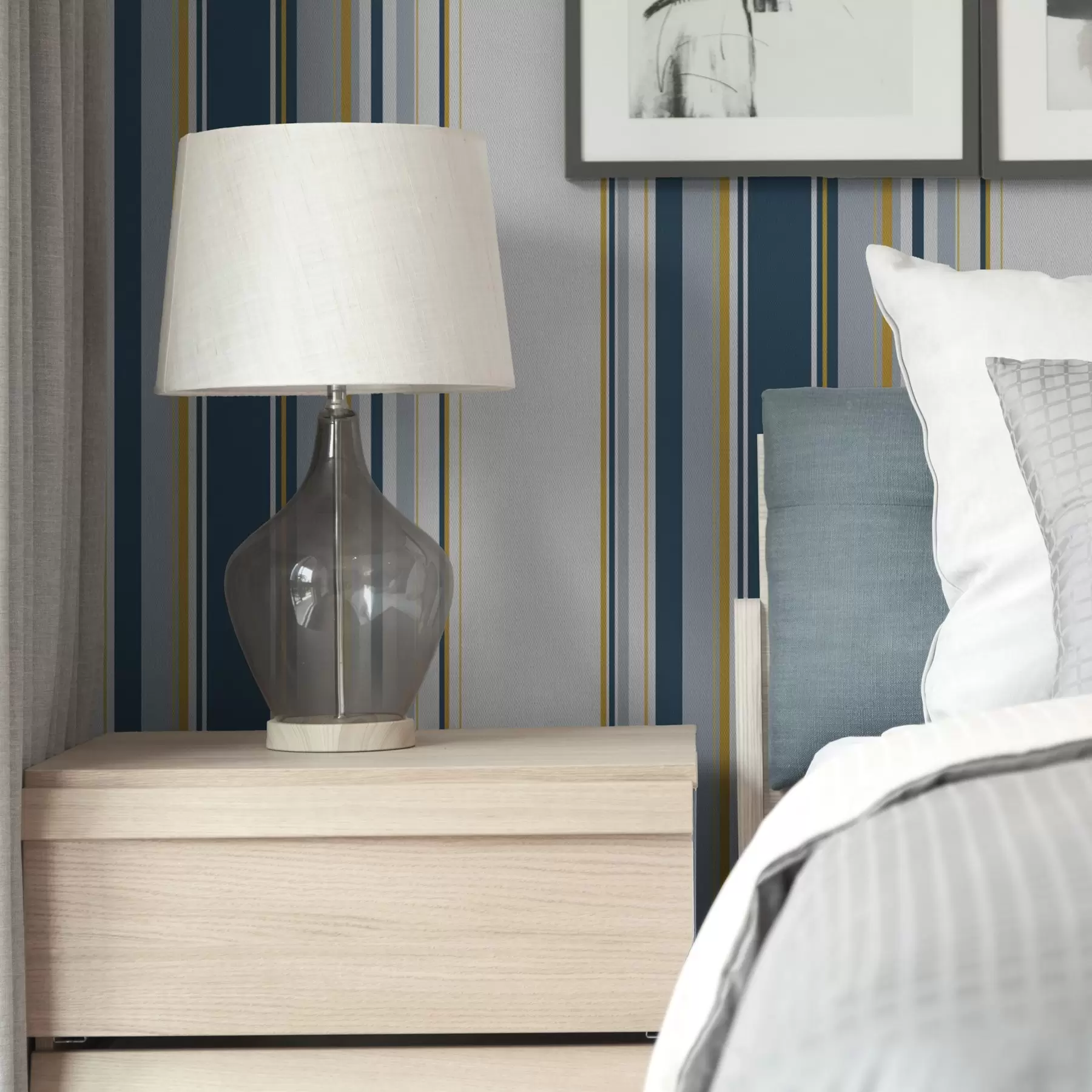 Fototapet Hustý vzor modrých a žlutých svislých pruhů a00524